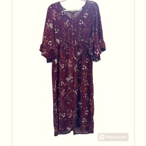 Eyeshadow Women's Floral Summer Cropped Jumpsuit Size Large